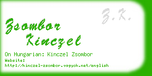 zsombor kinczel business card